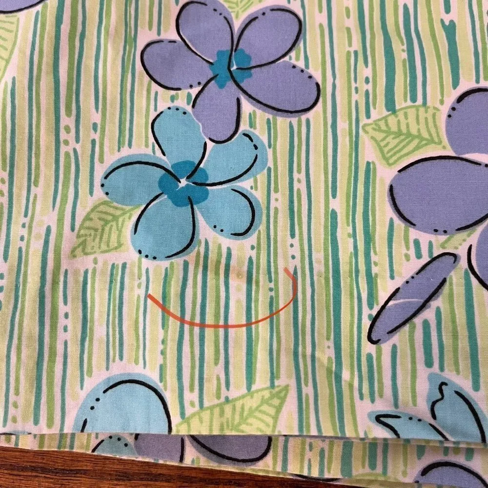 Lilly Pulitzer green floral mini skirt Size 10 tropical vacation A-line - Picture 7 of 9